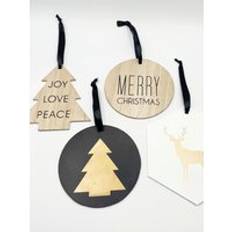 Beige Christmas Tree Ornaments SVNX SVNX 4 Pack Christmas Tree Ornament