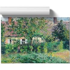 Paper Wall Decor East Urban Home The Peasant House Green/Grey Wall Decor 42x30cm