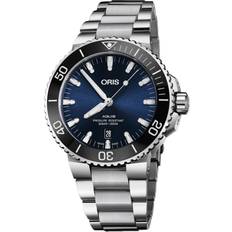 Ure Oris Aquis Blå Stål Ø43.5 mm