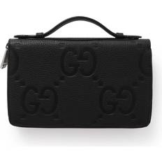 Gucci Plånböcker & Nyckelhållare Gucci Portefeuille en cuir estampé du logo GG Jumbo - noir - ONE