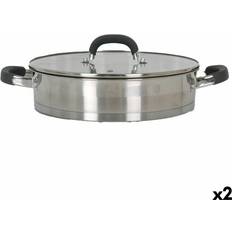 Cookware Quttin Cacerola Con Tapa de Cristal 4.3 L (2 Unidades)