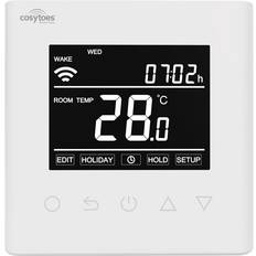 WarmeHaus White, WIFI Thermostat Electric Underfloor Heating Thermostat Black Smart WIFI