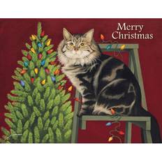 Cards & Invitations Lang 18-Count Stringing Lights Christmas Cards