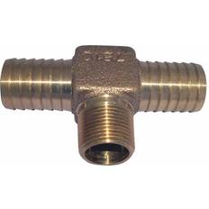 Plumbing CAMPBELL Campbell 1' Barb x 1' Barb x 3/4' MNPT Low Lead Brass Tee