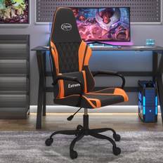 Schwarz Gaming-Stühle reduziert vidaXL Gaming-Stuhl mit Massagefunktion Schwarz und Orange Kunstleder