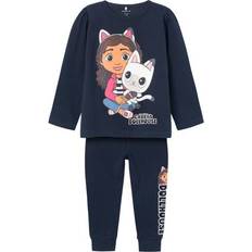 Piger - Sort Pyjamasser Name It Gabby Natsæt Nerina - Dark Sapphire