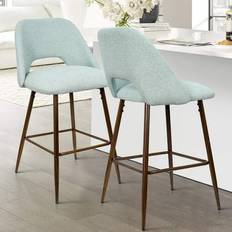 Turquoise Seating Stools Bed Bath & Beyond Upholstered Modern Seating Stool