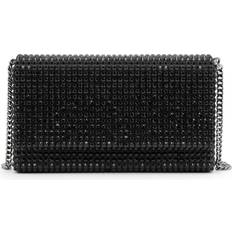 Satin Clutch tasker Amina Muaddi Satin Håndtaske - Sort