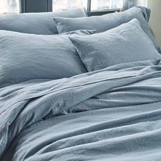 Monochrome Pillow Cases Piglet in Bed Bed Dusk Linen Pillow Case Blue
