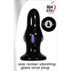 Adam & Eve A&E Rear Rocker Vibrating Glass Anal Plug