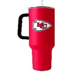 NFL Sports Fan Products Logo Brands Kansas City Chiefs 40oz. Travel Tumbler with Handle