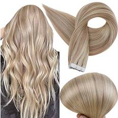 Full Shine Blonde Tape in Hair Extensions 16 Tape Hair Extensions