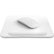 Leather Mousepad With Wrist Rest White