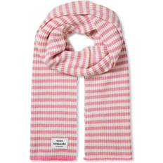 Mads Nørgaard Grafenau Scarf BEGONIA PINK/WHITE OSIZE