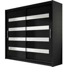 Glas - Vita Klädförvaring Scandinavian Choice Bega Black/White Garderob 180x215cm