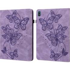 Skalo Nokia T20 Mandala Butterfly Flip Cover Lilla