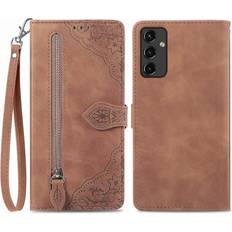 Samsung Galaxy A14 Covers med kortholder Skalo Big Flower Wallet Case for Galaxy A14