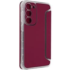 Avizar Funda para Samsung S23 Plus Trarjetero Bordes Reforzados Rojo burdeos