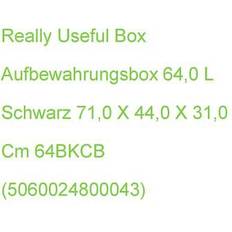 Plastic 64 Litre Black 440 x 710 x 310 mm