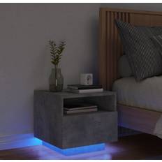 Møbler vidaXL Med LED-Lys 40 x 39 x 37 cm Sengebord