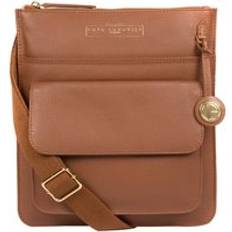 Pure Luxuries 'Langley' Tan Leather Cross Body Bag