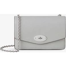 Mulberry Darley MCG Leather Chain Strap - Pale Grey