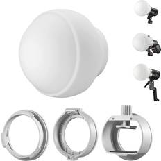 Godox GODOX ML-CD15 Softbox Diffusion Dome Kit with 3 Adapters for godox V1 AD100PRO AD200PRO V860III V860II V850II TT685II TT685 TT600 TT560II TT520II TT660S AD200 ML30 ML30Bi ML60 ML60Bi AD300PRO AD400PRO