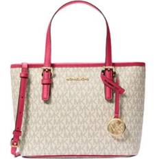 Michael Kors XS Carry All Jet Set Travel Womens Tote CARMINE PINK MULTI