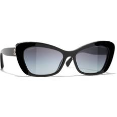 Chanel Dam Solglasögon Chanel Cateye Sunglasses - Black/Gold
