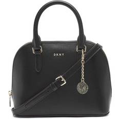 Black Messenger Bags DKNY Bryant Dome Satchel One Size Black/Gold