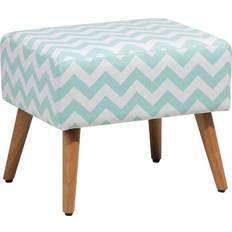 Beliani Footstool Mint Green MANTEO