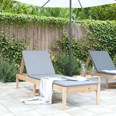 vidaXL Sun Lounger Pine