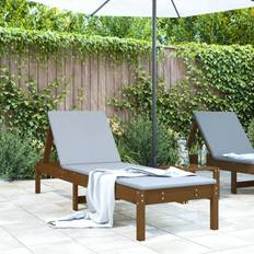 VidaXL Fyrretræ Solsenge vidaXL Liggestol 199,5 x 60 x 74 cm Massivt Fyrretræ Gyldenbrun