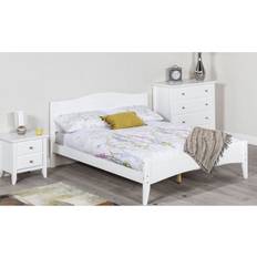 Humza Amani 4FT6 Double White Bed Frame