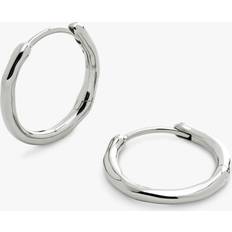 Monica Vinader Jewellery Monica Vinader Siren Hoop Earrings, Silver