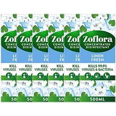 Zoflora Linen Fresh 6pc 500ml, Concentrated 3-in-1 Multipurpose Disinfectant Kills 99.9% Bacteria