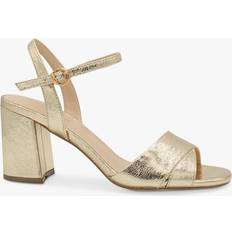 Beige Heeled Sandals Paradox London Itzy Block Heel Sandals, Champagne