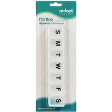 Aidapt Weekly Pill Box Clear/White