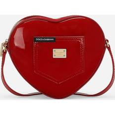 Kiiltonahka Laukut Dolce & Gabbana Dg Girlie Heart Bag Woman Accessories Red Leather Onesize