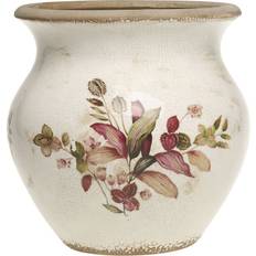 Pots, Plants & Cultivation Chic Antique Florac Blumentopf H16.5 Ø17.5 cm Creme