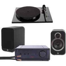 Rega IO Planar 1 Q Acoustics Package Black