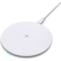 CHXRGE Wireless Charger White, Qi-Certified 15W Max Fast Charging Pad for iPhone 14/13/12/11/XS Max/XS/XR/X/Airpod Pro/2, Samsung