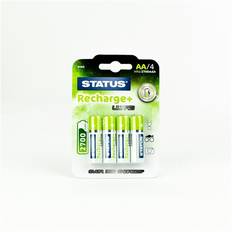 Status AA2700 NiMH Rechargeable Batteries, 4 Pack