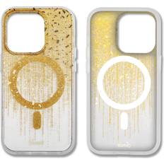 SONIX case for iPhone 14 Pro Max compatible with MagSafe 10ft Drop Tested Drippin gold glitter