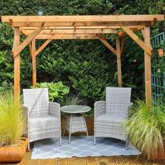 Garden & Outdoor Environment Dunster House Wooden Pergola Utopia 2m 2m Garden Structure