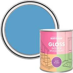 Paint Rust-Oleum Rust-Oleum Cerulean Gloss Interior 750Ml Wood Paint 0.75L