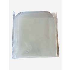 Optical Storage DragonTrading 100 x Dragon Trading CD DVD Disc Clear Cover Cases Plastic 150 Micron Sleeve Wallet 100 Pack
