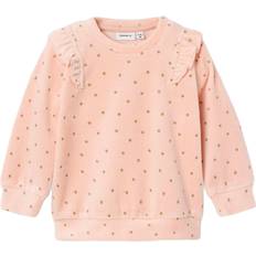 1-3M - Mädchen Blusen & Tuniken Name It Noya Velour Blouse - Rose Smoke (13221306)