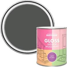 Paint Rust-Oleum Graphite Gloss Interior 750Ml Wood Paint 0.75L