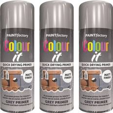 Paint Rapide 3 PRIMER MATT WOOD DIY PLASTIC METAL Grey